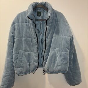 Women’s Wild Fable Corduroy Puffer Jacket Cropped